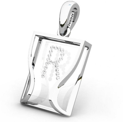 20% OFF on Candere The Initial R 18K Diamond White Gold Pendant
