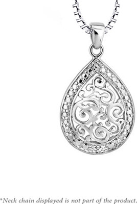 1% OFF on Peora Rhodium Plated Silver Pendant