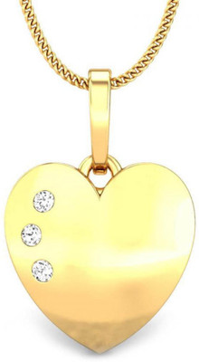 Candere Suzana Heart 14K Diamond Gold Pendant