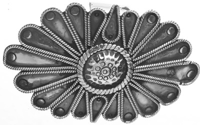 Exotic India Flower with Knotted Rope Sterling Silver Pendant Exotic India Flower with Knotted Rope Sterling Silver Pendant