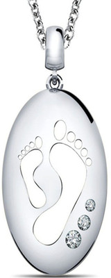 40% OFF on Jacknjewel Hallmark Certified 14K White Gold Plated 14K Diamond Gold Pendant