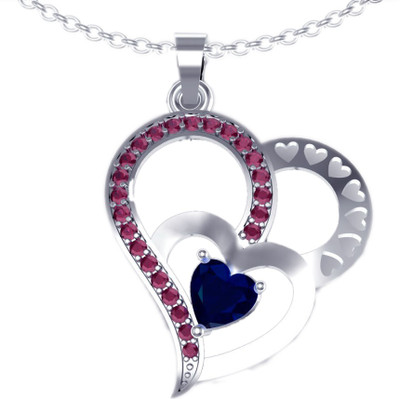 74% OFF on Suvarnadeep Rossy Rhodium Plated Sterling Silver Pendant