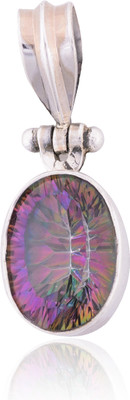 46% OFF on Kirti Impex Mystic Topaz Pendant Silver Pendant