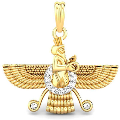 Candere The Zoroastrian 18K Diamond Yellow Gold Pendant