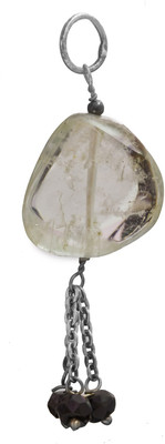Exotic India Designer Chalcedony Sterling Silver Pendant