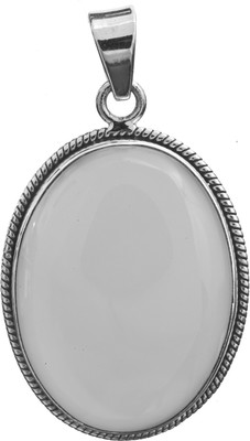 Exotic India Peru Chalcedony Sterling Silver Pendant
