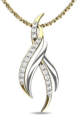 JewelsForum Flame Of Passion 14K Diamond Gold Pendant