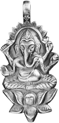 Exotic India Kamalasana Ganesha Sterling Silver Pendant Exotic India Kamalasana Ganesha Sterling Silver Pendant