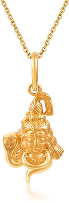 10% OFF on Karatcraftin Rudrapriya 22K Yellow Gold Plated Gold Pendant