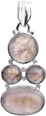 Exotic India Designer Moonstone Sterling Silver Pendant