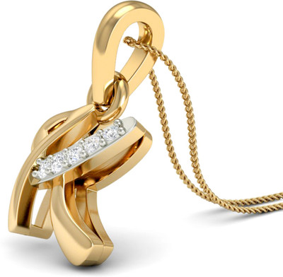 WearYourShine by PCJ The Initial K Diamond 18K Diamond Gold Pendant