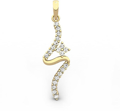 Candere The Fortune Rhodium Plated Yellow Gold Pendant Candere The Fortune Rhodium Plated Yellow Gold Pendant