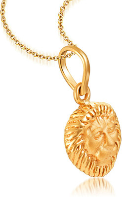 5% OFF on Karatcraftin Leeu 22K Yellow Gold Plated Gold Pendant
