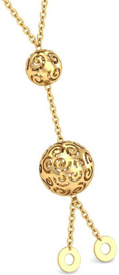 20% OFF on Aurobliss.com Twin Sphere Filigree 18K Cubic Zirconia Yellow Gold Pendant