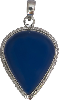 Exotic India Designer Chalcedony Sterling Silver Pendant