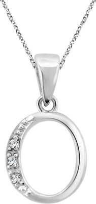 54% OFF on Glitz Design Letter O Monogram Charm Silver Plated Cubic Zirconia Sterling Silver Pendant 54% OFF on Glitz Design Letter O Monogram Charm Silver Plated Cubic Zirconia Sterling Silver Pendant