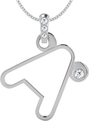 40% OFF on Jacknjewel Feather Touch A Silver Plated Diamond Silver Pendant 40% OFF on Jacknjewel Feather Touch A Silver Plated Diamond Silver Pendant