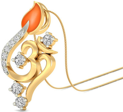 25% OFF on WearYourShine by PCJ The Ciana Yellow Gold Plated 18K Diamond Gold Pendant