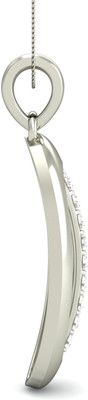 10% OFF on KuberBox Elongated Eliteness 18K Diamond White Gold Pendant 10% OFF on KuberBox Elongated Eliteness 18K Diamond White Gold Pendant