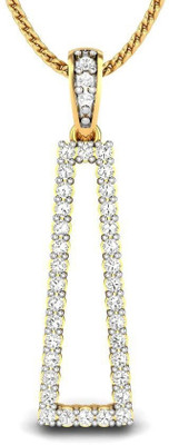 Candere The Eiffel Rhodium Plated Yellow Gold Pendant Candere The Eiffel Rhodium Plated Yellow Gold Pendant