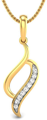 20% OFF on Candere Delicate Light Diamond Rhodium Plated 14K Yellow Gold Pendant