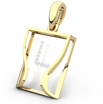 20% OFF on Candere The Initial L 18K Diamond Yellow Gold Pendant
