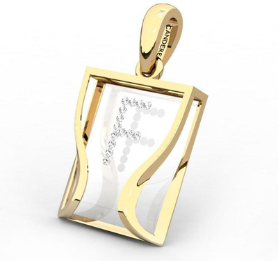 20% OFF on Candere The Initial F 18K Diamond Yellow Gold Pendant