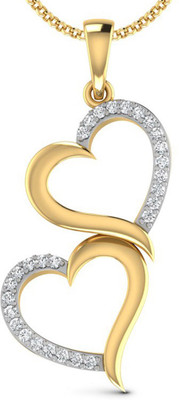 40% OFF on Jacknjewel Hallmark Certified 14K Yellow Gold Plated 14K Diamond Gold Pendant