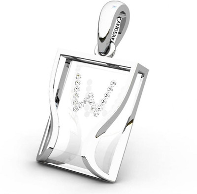 20% OFF on Candere The Initial W 18K Diamond White Gold Pendant