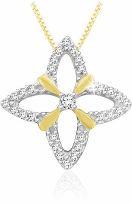 29% OFF on Sparkles Diamond Gold Pendant