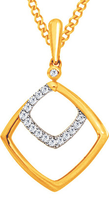 40% OFF on Jacknjewel Tender Light 14K Yellow Gold Plated 14K Diamond Gold Pendant