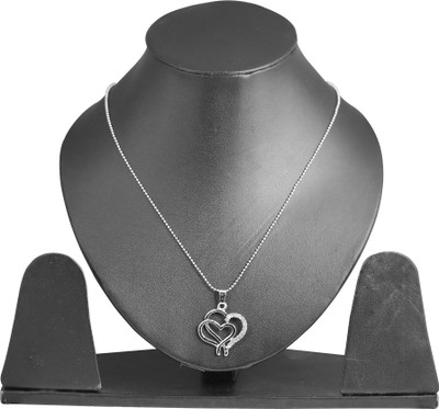 42% OFF on Touchstone Love Forever Rhodium Plated Alloy Pendant