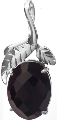 Exotic India Faceted Sterling Silver Pendant