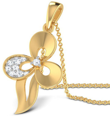 40% OFF on Jacknjewel Hallmark Certified 14K Yellow Gold Plated 14K Diamond Gold Pendant