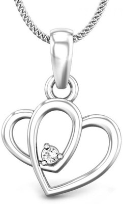 20% OFF on Candere Gerica Rhodium Plated 18K Diamond White Gold Pendant