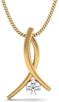 KuberBox Leo Diamond Yellow Gold Pendant KuberBox Leo Diamond Yellow Gold Pendant