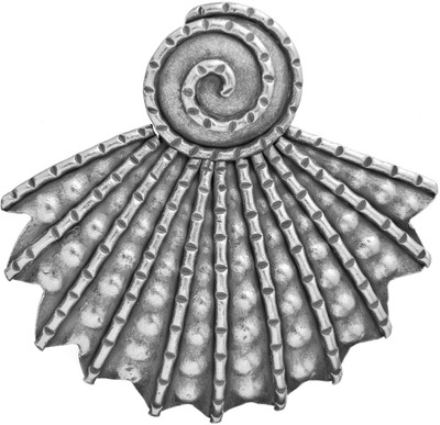 Exotic India Shell Sterling Silver Pendant