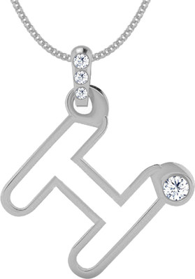 40% OFF on Jacknjewel Feather Touch H Silver Plated Diamond Silver Pendant 40% OFF on Jacknjewel Feather Touch H Silver Plated Diamond Silver Pendant