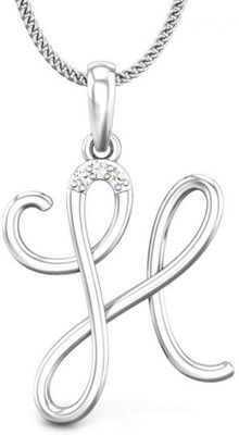 20% OFF on Candere H Love Rhodium Plated 18K Diamond White Gold Pendant