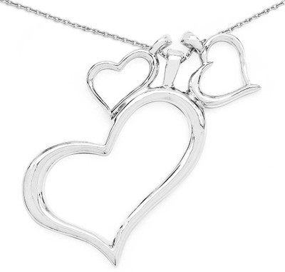 33% OFF on BridalMe Heart Shape Rhodium Plated Cubic Zirconia Sterling Silver Pendant 33% OFF on BridalMe Heart Shape Rhodium Plated Cubic Zirconia Sterling Silver Pendant