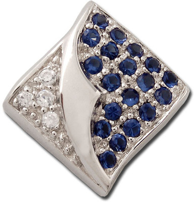 32% OFF on Exxotic Jewelz Contemporary Rhodium Plated Silver Pendant