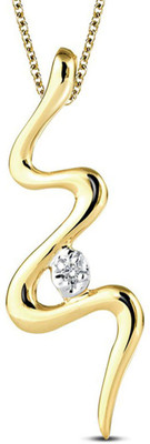 40% OFF on Jacknjewel Hallmark Certified 14K Yellow Gold Plated 14K Diamond Gold Pendant
