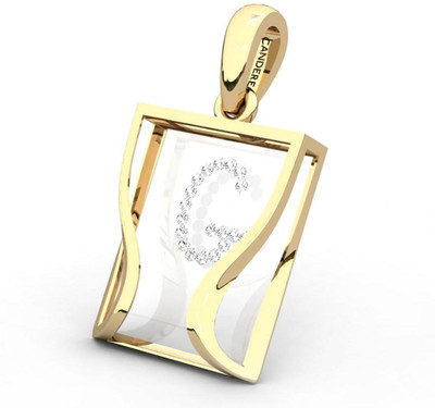 20% OFF on Candere The Initial G 18K Diamond Yellow Gold Pendant