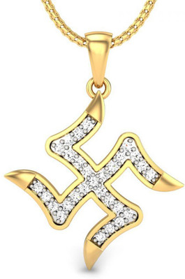 Candere Subh 14K Diamond Yellow Gold Pendant Candere Subh 14K Diamond Yellow Gold Pendant