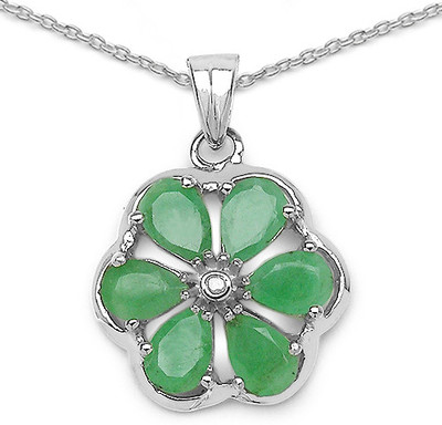 72% OFF on Johareez Rhodium Plated Silver Pendant