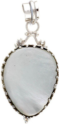Exotic India Shell Mother of Pearl Sterling Silver Pendant Exotic India Shell Mother of Pearl Sterling Silver Pendant