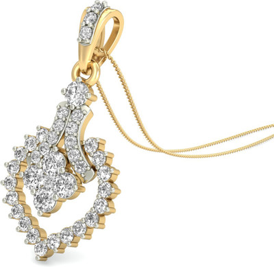 WearYourShine by PCJ The Tahira Diamond 18K Diamond Yellow Gold Pendant