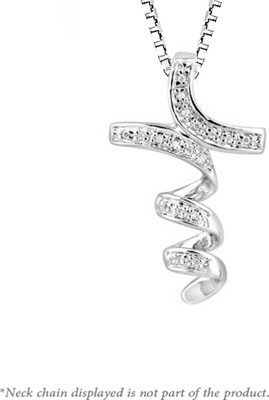 1% OFF on Peora Rhodium Plated Silver Pendant