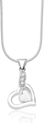 24% OFF on Taraash Twin Sterling Silver Plated Cubic Zirconia Sterling Silver Pendant 24% OFF on Taraash Twin Sterling Silver Plated Cubic Zirconia Sterling Silver Pendant