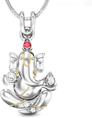 20% OFF on Candere Mangal Murti 14K Ruby, Diamond White Gold Pendant